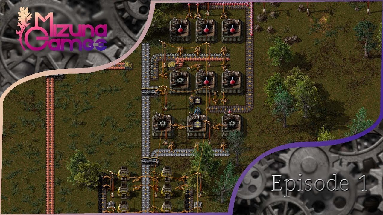 Factorio - Episode 1 - Easy Early Game Tutorial - 69% Clickbait 😉 - YouTube