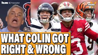 Where Colin was RIGHT & WRONG: