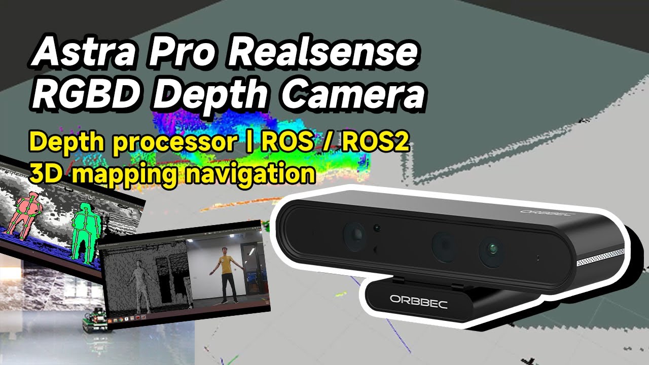 Astra Pro Realsense RGBD Depth Camera support 3D mapping navigation for ROS  Robotics - YouTube