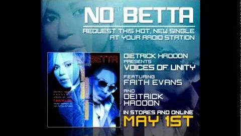 New Music: No Betta - Deitrick Haddon feat. Faith Evans