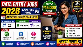 🔴Part Time Data Entry Job Started 🔥 | Work From Home | Anyone Can Apply