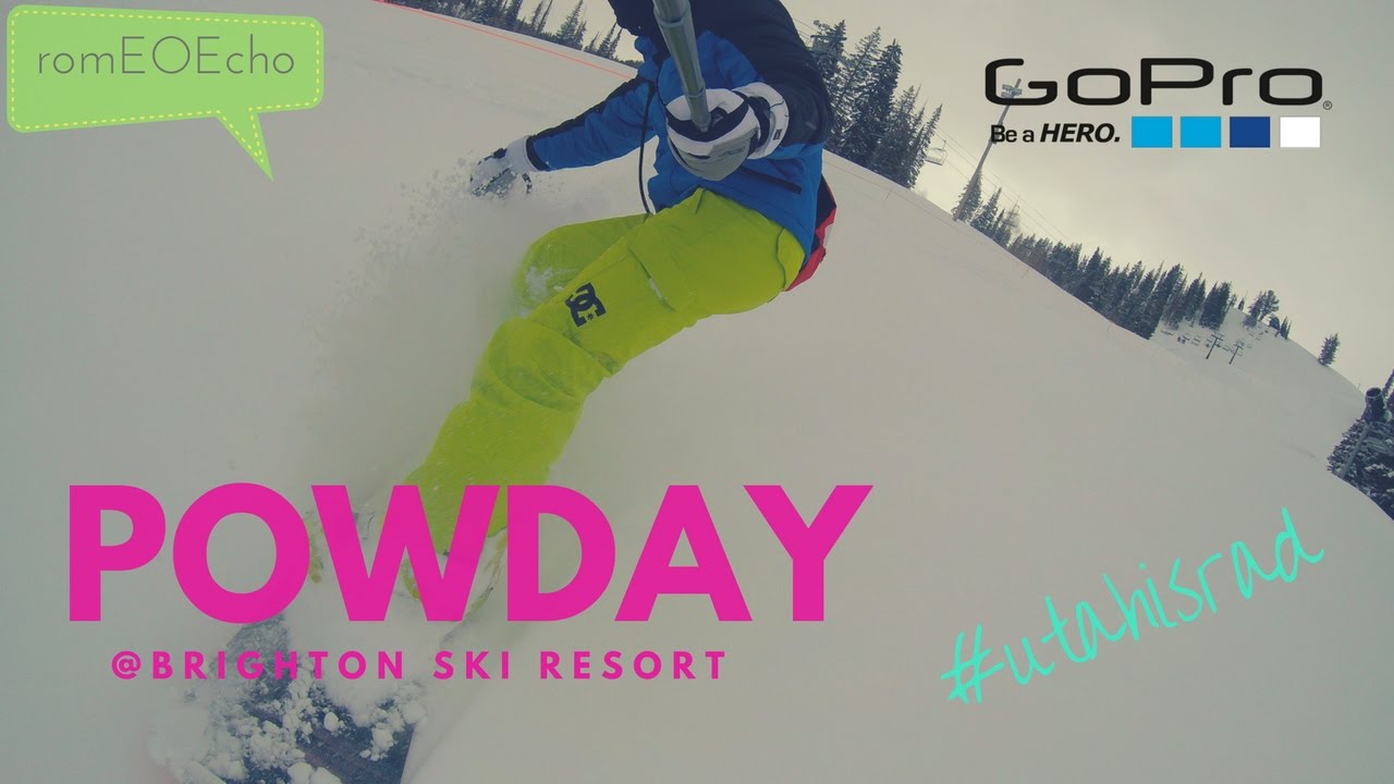 Powder day at Brighton Ski Resort, Utah shot with GoPro in 120fps YouTube