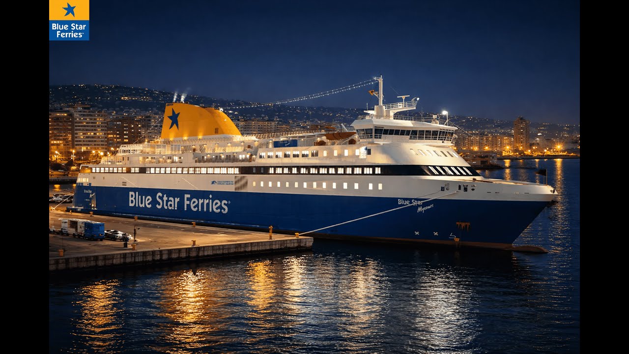 Δρομολόγιο: Επιστροφή από Θεσσαλονίκη για Πειραιά με το F/B Blue Star Myconos Μέρος: 2.