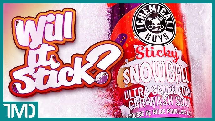 Chemical Guys Sticky Snowball Ultra Snow Foam Car Wash 16oz – Detailing  Connect