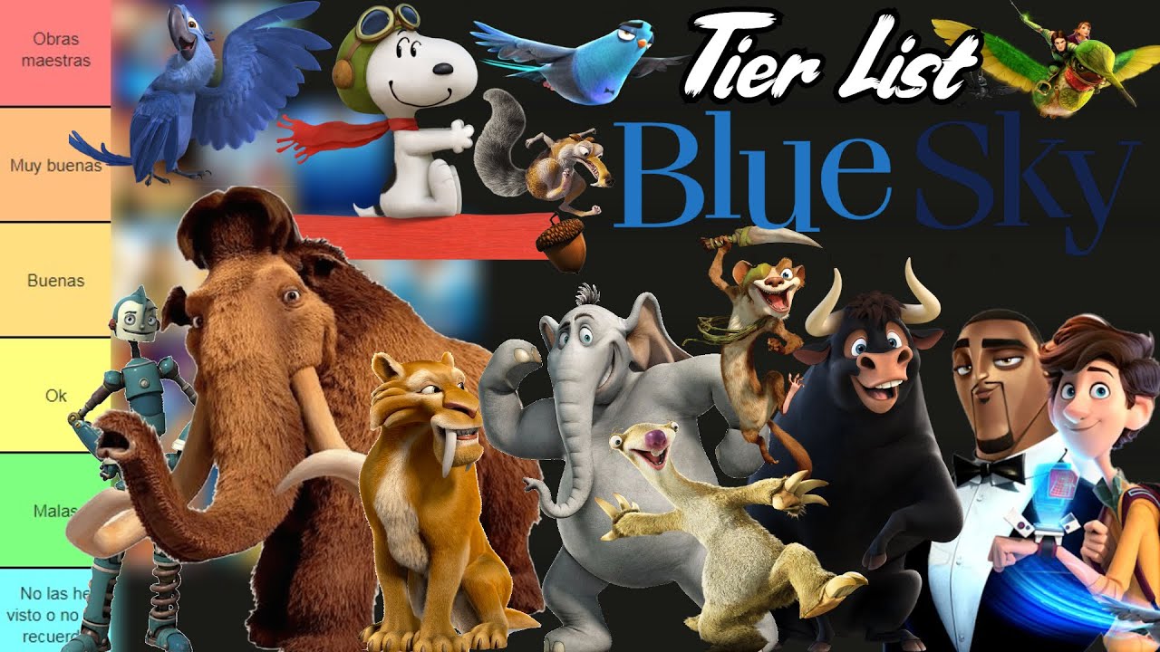 TIER LIST DE BLUE SKY STUDIOS ¿CUÁLES SON LAS MEJORES? YouTube