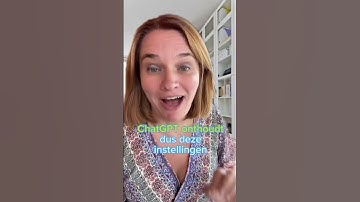 Eindelijk ook in 🇳🇱: Chat GPT Custom Instructions! 🤖 #chatgpt #chatgptcustominstructions