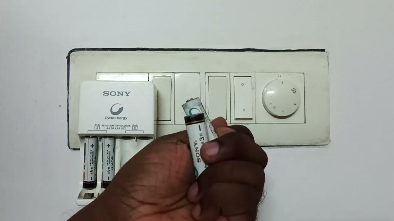 Sony AA/AAA Battery Charger Light Blinking Fast (Not Charging) YouTube