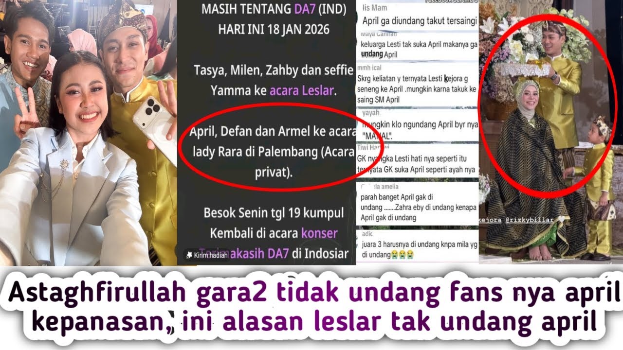 INI ALASAN LESLAR TAK UNDANG APRIL ASTAGHFIRULLAH FANS APRIL SAMPAI KATAKAN INI SOAL LESTI