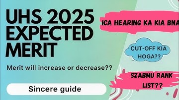 |MBBS/BDS Expected Closing Merit 2025-26 | Latest Update | ICA Case | SZABMU Rank List Facts