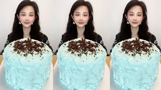 Asmr🍰Eating 🍰Soft sponge with silky melt‑in‑mouth cream！ screenshot 2