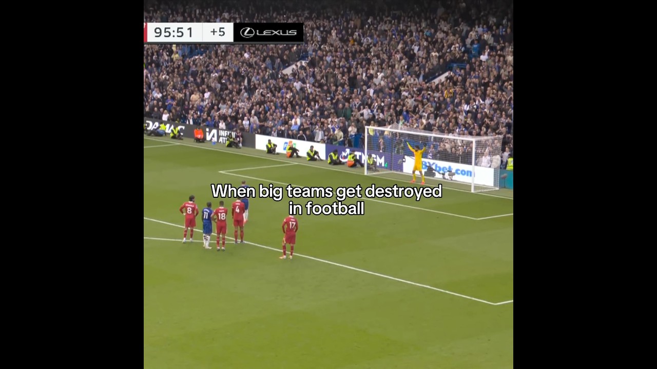 When Big teams get destroyed in football 