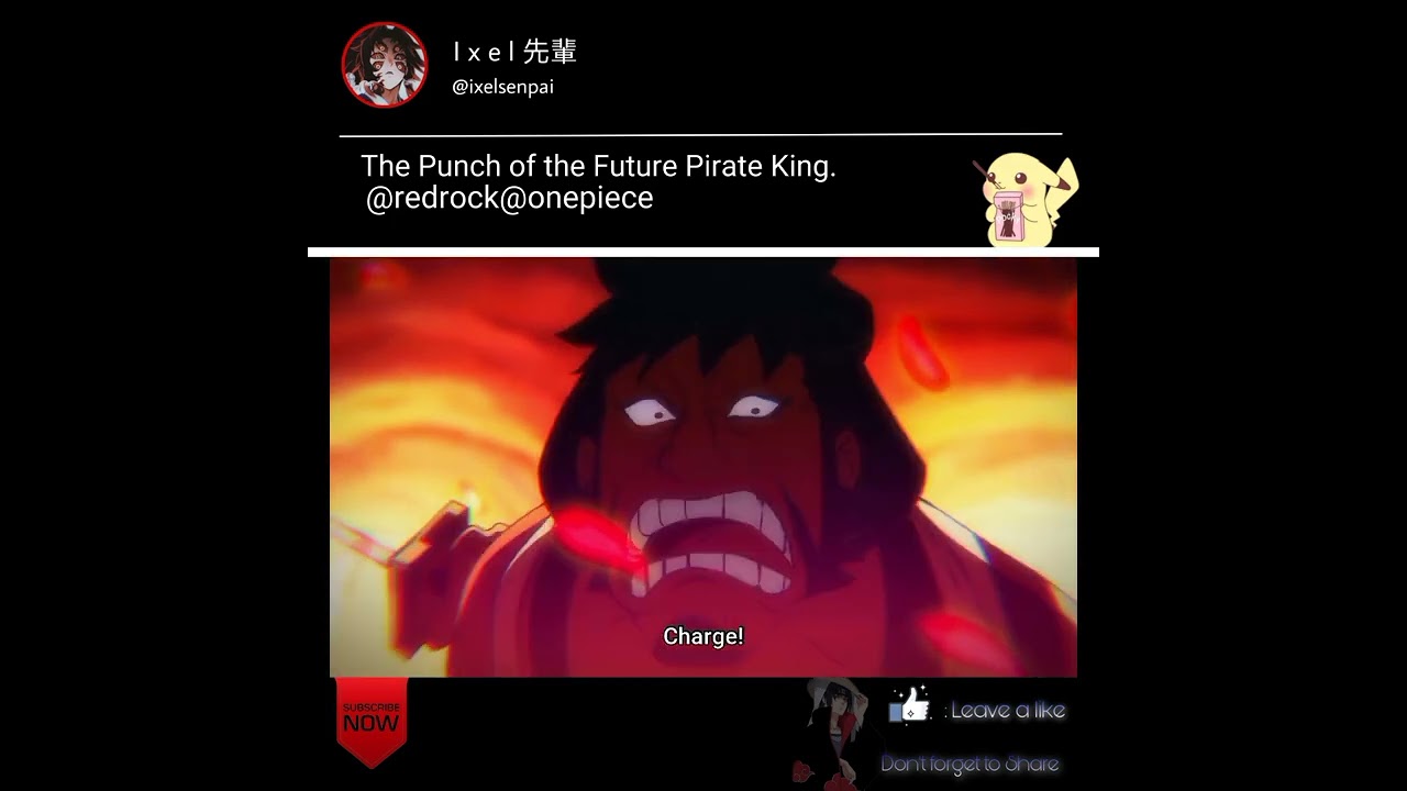 Red Rock Luffy vs Kaido . Onigashima Raid .One Piece Episode 1015.Royalty Edit.#redrock