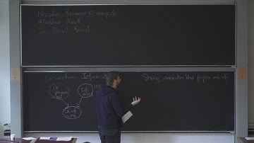 NCCR SwissMAP -  Quantum Information Theory - lecture 1