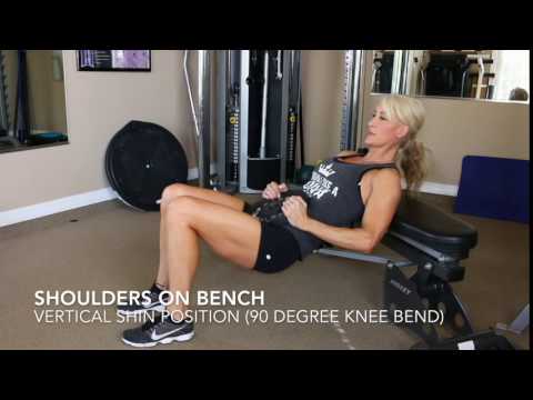 Hip Thrust (plate) Exercise                      by TeriFit.com