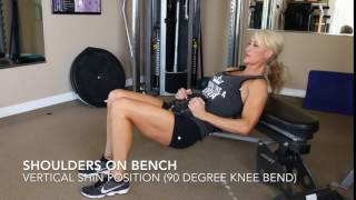 Hip Thrust (plate) Exercise                      by TeriFit.com
