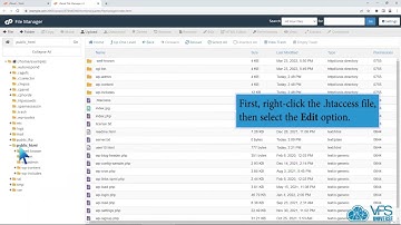 How to Edit .htaccess File in the cPanel File Manager with VPS Universe
