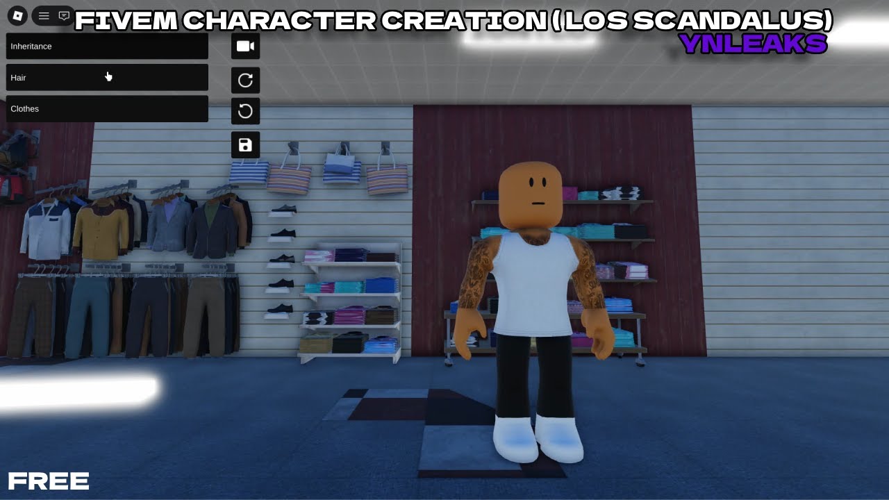 [FREE] FIVEM CHARACTER CREATION ( LOS SCANDALUS ) [RBX] - YouTube