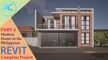 Modern House in the Philippines | Part 6 | Complete Step by Step | Revit Project Tutorial