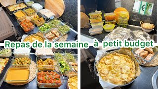 Mes repas de la semaine organisation batch cooking à petit budget 💶