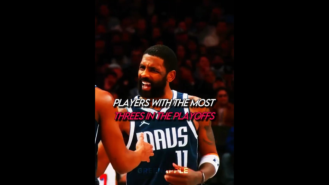 Players with MOST Playoff Threes 💯🔥 