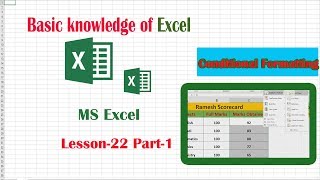MS Excel for Beginners- Lesson 22 || हिंदी में सीखें || Conditional Formatting In MS Excel Part-1