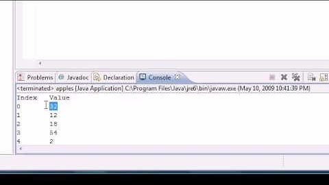Java Programming Tutorial   28   Creating an Array Table