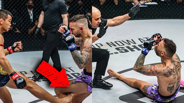 Devastating LEG KICK Knockout 🤯 Nong-O CRUMPLED Liam Harrison