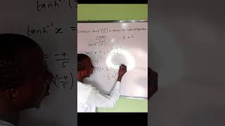 Express arc tanh (-4/5) in terms of natural logarithm.#maths #education #logarithm  