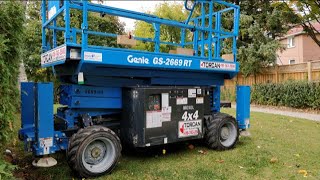 How to start Genie GS2669 RT Scissor lift