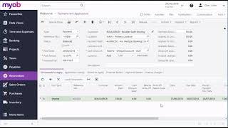 MYOB Acumatica - Receiving Payments