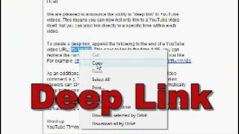 What is a Deep Link.