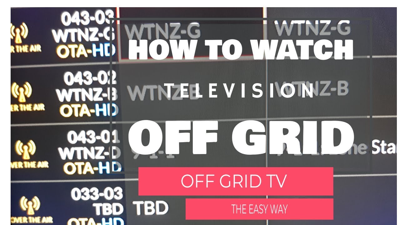 How to watch Television Off Grid with OTA and Satellite TV Shed to