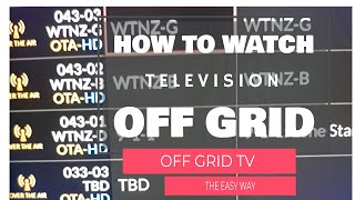 How to watch Television Off Grid with OTA and Satellite TV Shed to Cabin Off Grid