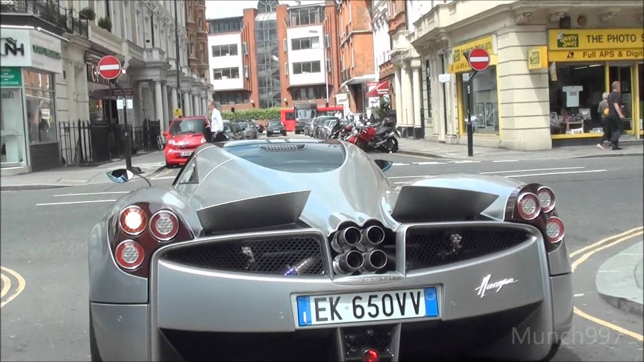 London Supercars Photography - Pagani Huayra! Driving on Sloane Street!