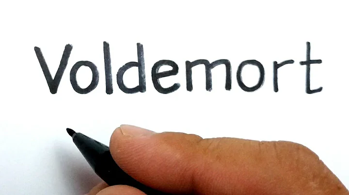 VERY EASY , How to turn words VOLDEMORT into harry potter 's villain ,cartoon for kids