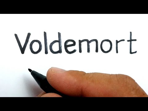 Vidéo: Comme Il Est Facile De Dessiner Voldemort