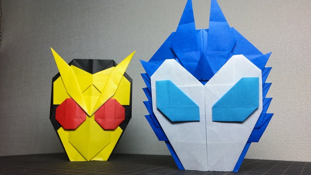 仮面ライダーバルカンの折り紙 ゼロワン Origami Kamen Rider Mask Youtube