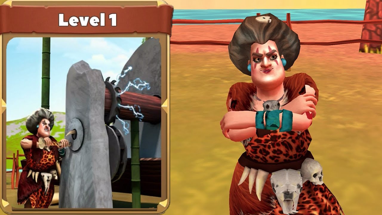 Scary Teacher Stone Age | Story Begins Level 1 Walkthrough (iOS Android)