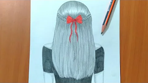 تحميل رسم بنت من ضهرها