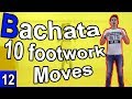 Bachata Tutorial Footwork #12 : 10 Basic Steps in Bachata | #MariusElenaBachata 2019