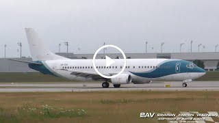 Boeing 737-400 - Jonika Airlines UR-CSV - landing at Munich Airport