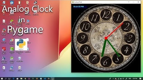 Analog Cock in pygame. Python