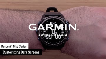 Garmin Support | Descent™ Mk3 Series | Customizing Data Fields