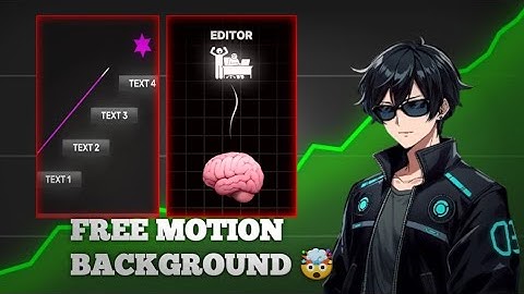 Free Motion Background  For YouTube Videos | 100% free AI TOOLS | Multiple Grow