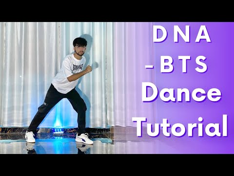 BTS "DNA" Mirrored Dance Tutorial Easy Step By Step #dancetutorial