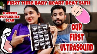 MY FIRST ULTRASOUND 👶| 6 Weeks Pregnancy Scan | Baby Heart Beat, Due Date, Emotional, Nervous