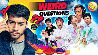 Asking Youtubers Weird Questions in Real Life! Holi Special - Vlog #15