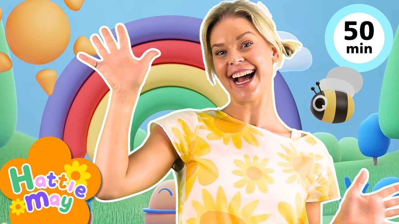 Baby and Toddler Learning ☀️Start The Day with Hattie May☀️Morning Routine Nursery Rhymes Kids Songs