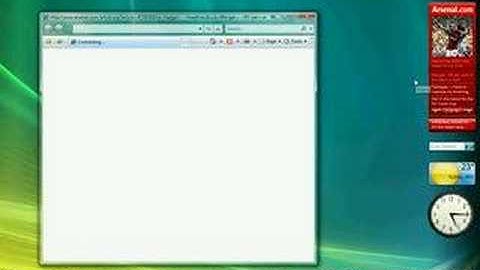 Arsenal.com Windows Vista Sidebar Gadget
