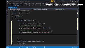 C# 6.0 Tutorial - Advanced - 23. Asynchronouns Delegate
